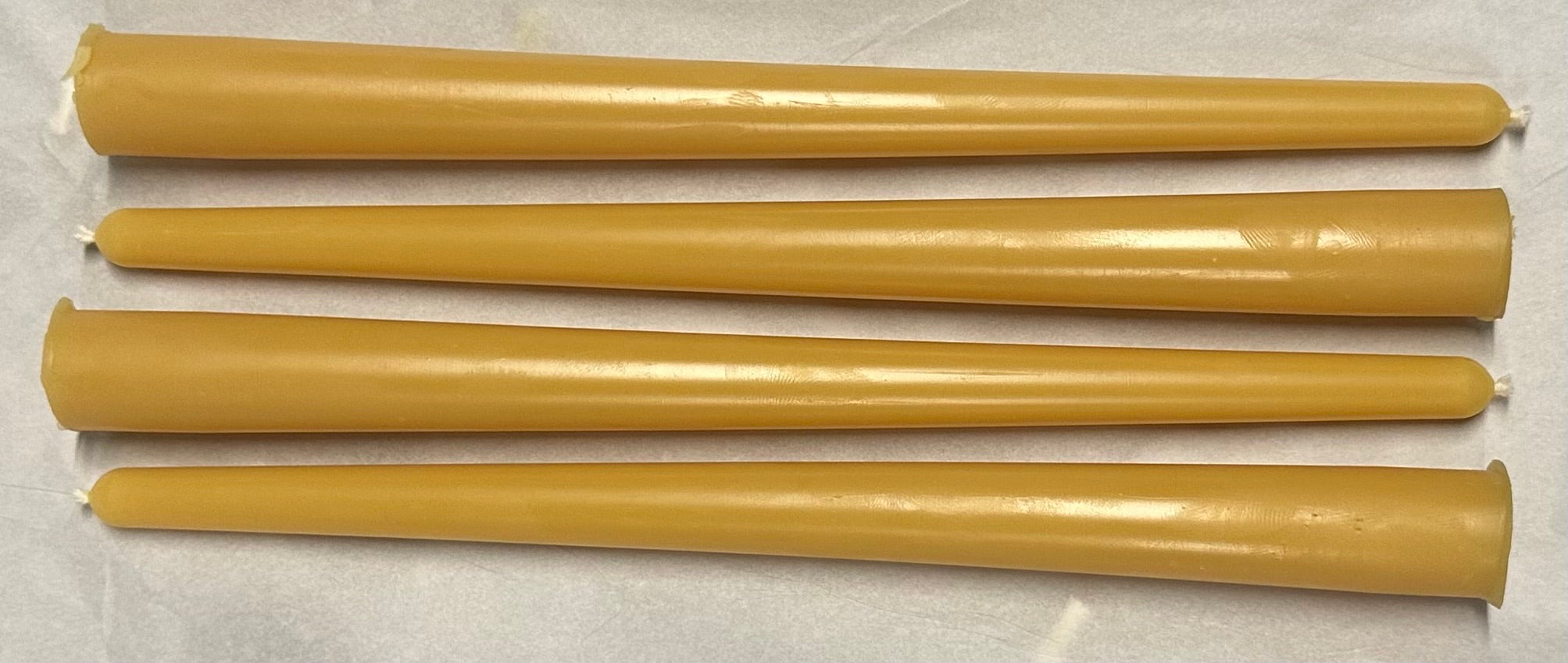 Beeswax taper candles