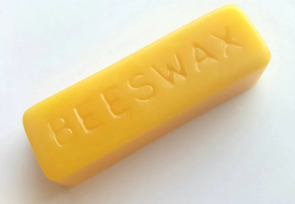 This several ounce bar of beeswax is great for greasing nails. This trick prevents the wood from splitting.