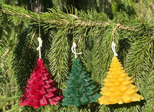 The candle ornaments can be enjoyed for many Christmas's to come. The bloom that will accumulate will makes the trees look frosted over.