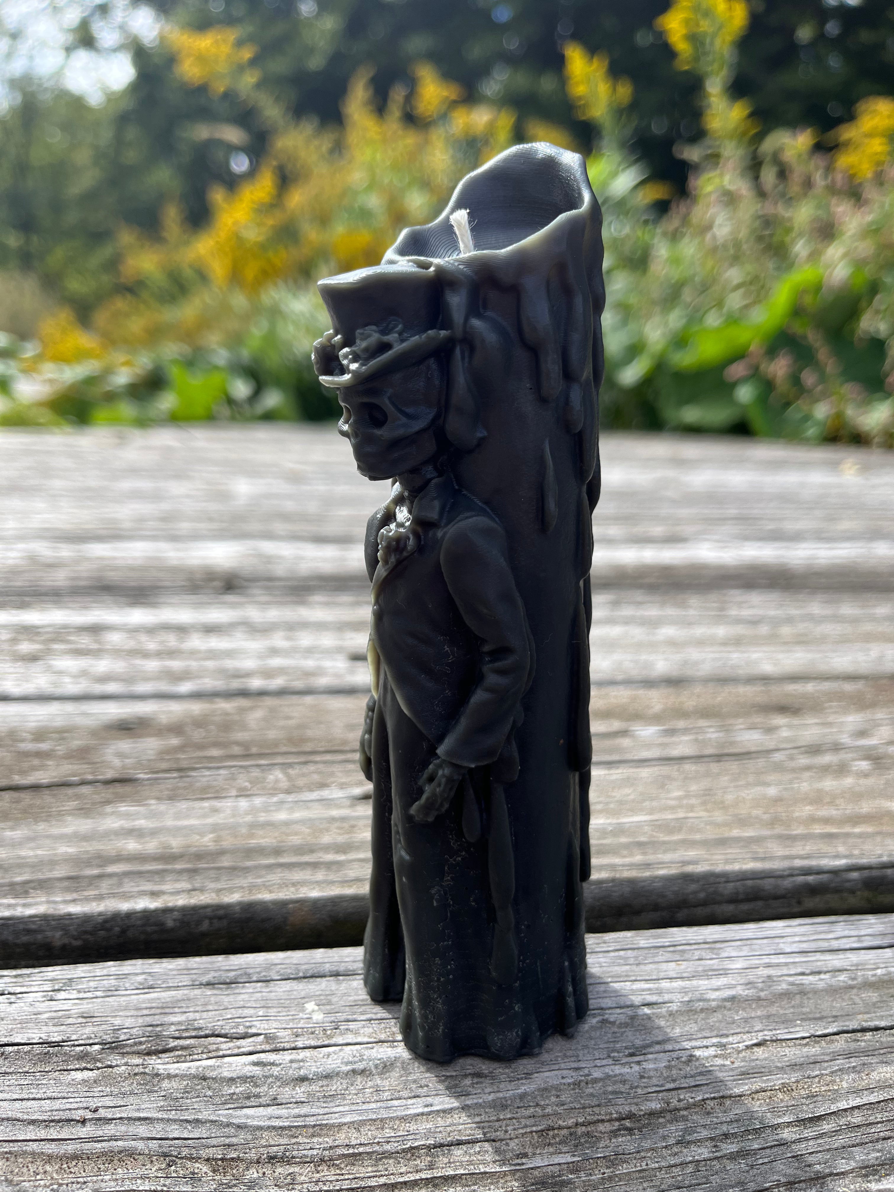 The groom has arrived to the Halloween wedding. Comes in a variety of colors.