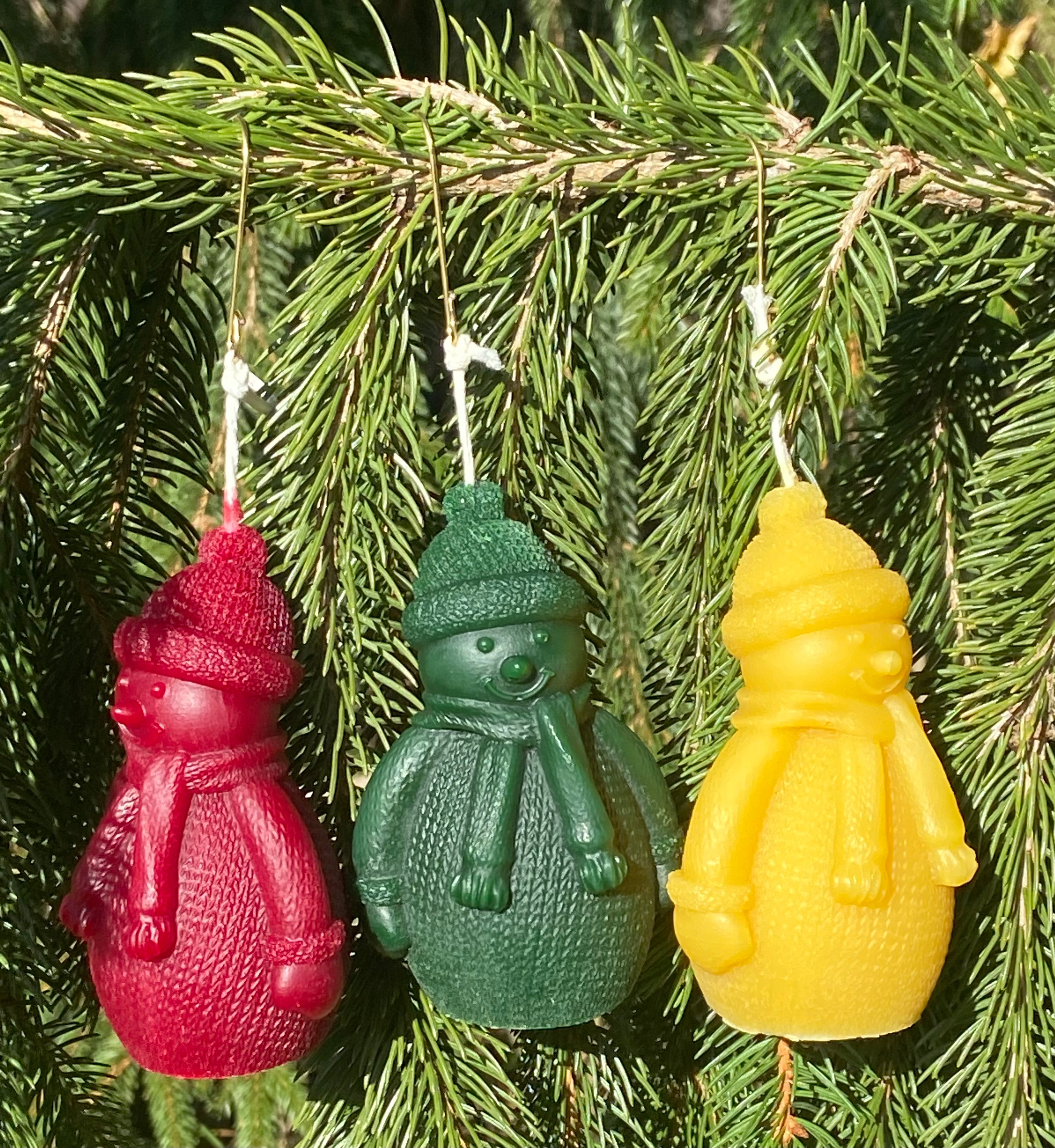 Wanna light a snowman? The snowman comes in a variety of holiday colors. If your Christmas does not have snow, let this snowman make you smile.