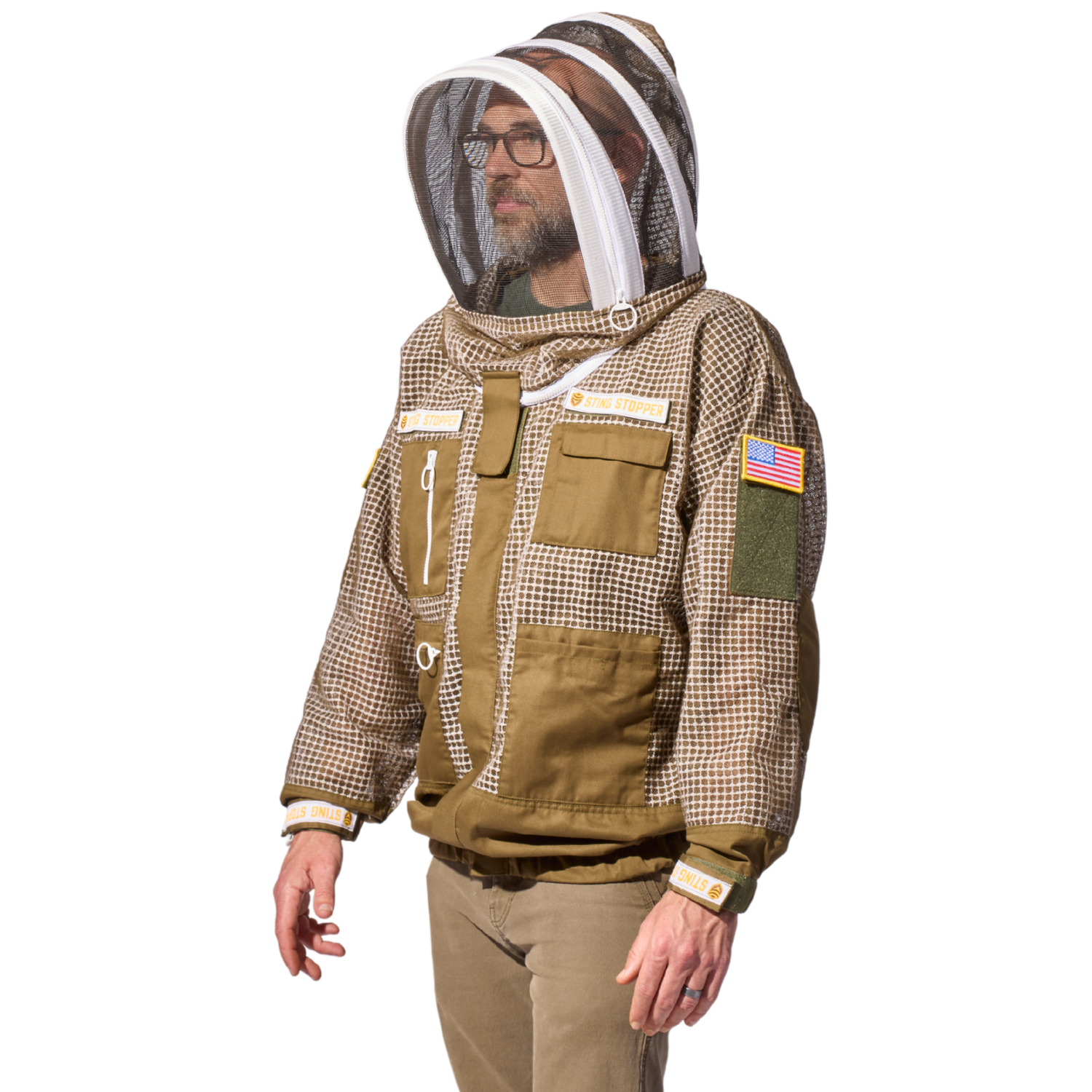 Professional Three Layer Ventilated Beekeeping Jacket
