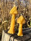 Beeswax mushroom candles