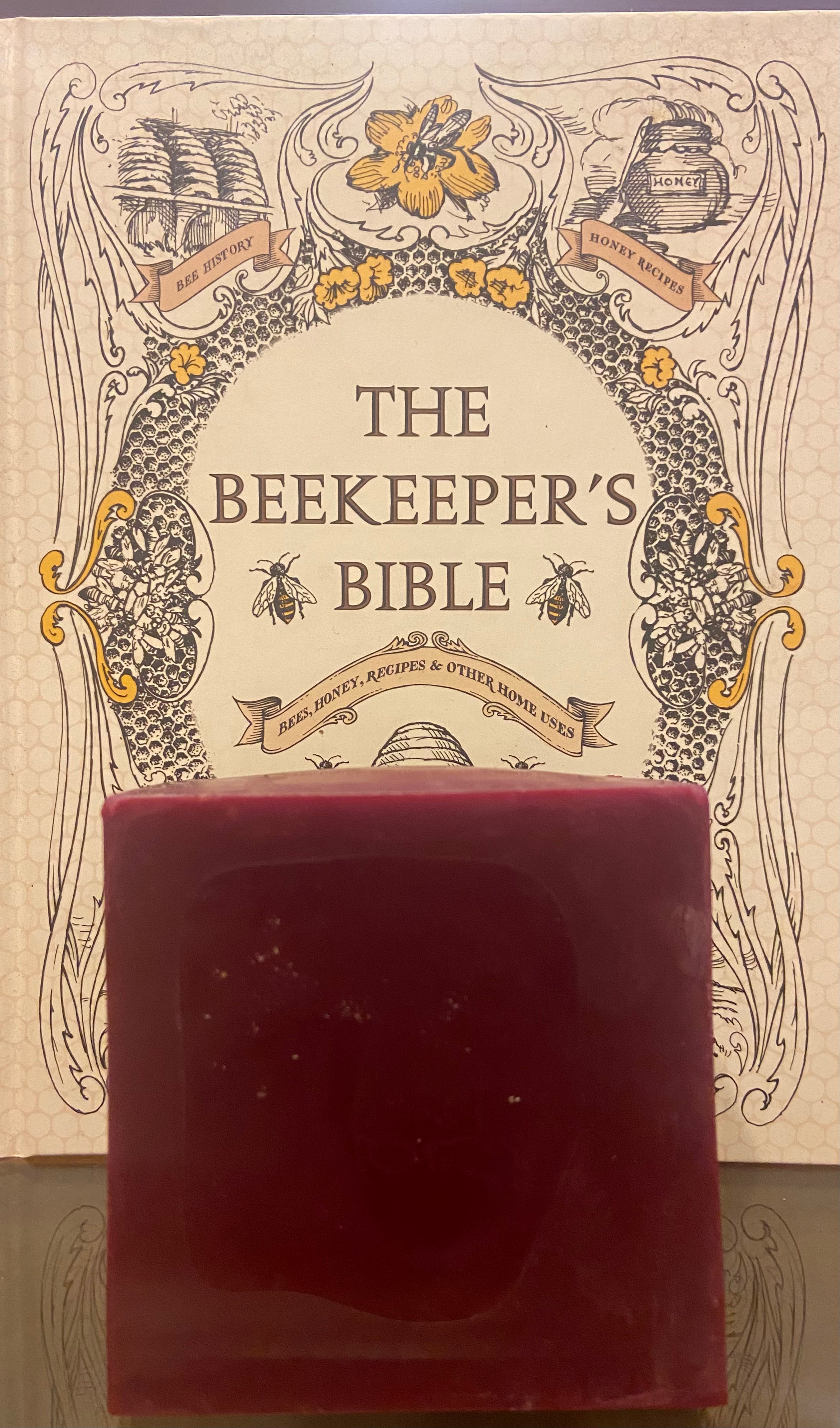 The beeswax block is offered in the color red. Makes for a fun DIY project