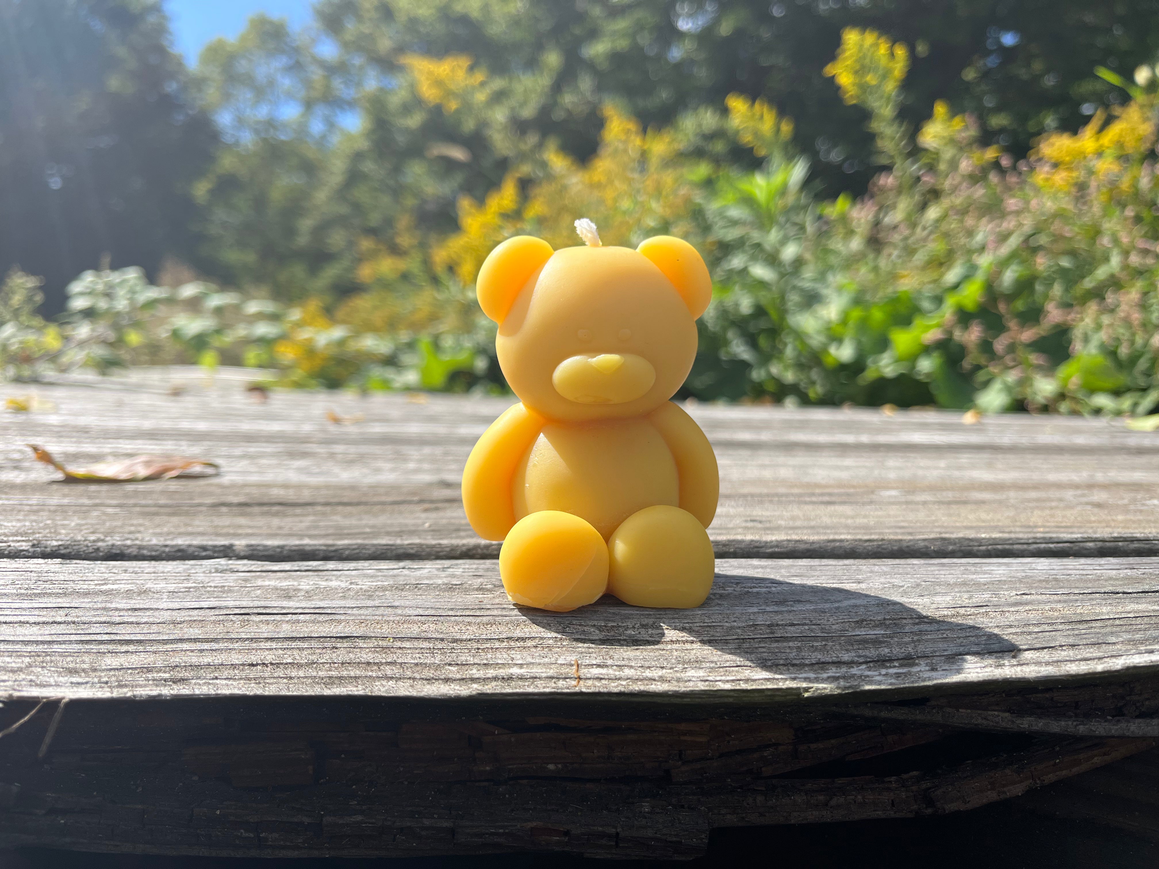 The cuddle teddy bear is ready to keep you warm.
