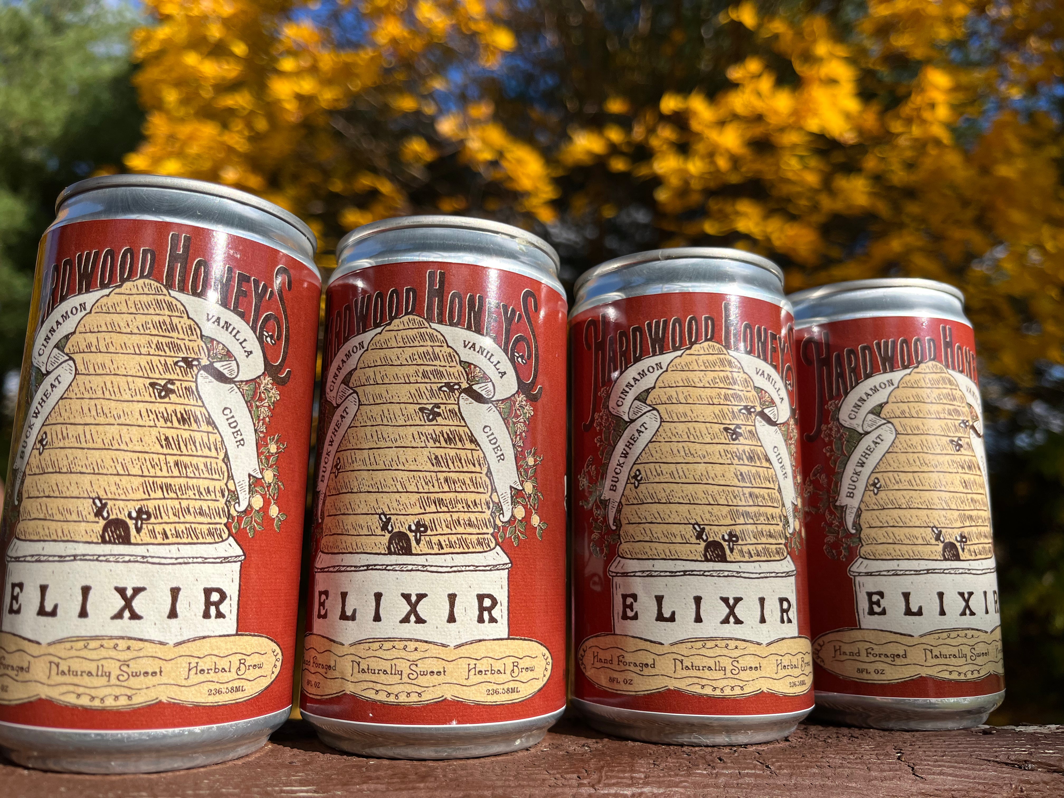 Brewed by Hardwood Honey. This seasonal beverage for fall is made with Indiana buckwheat honey.