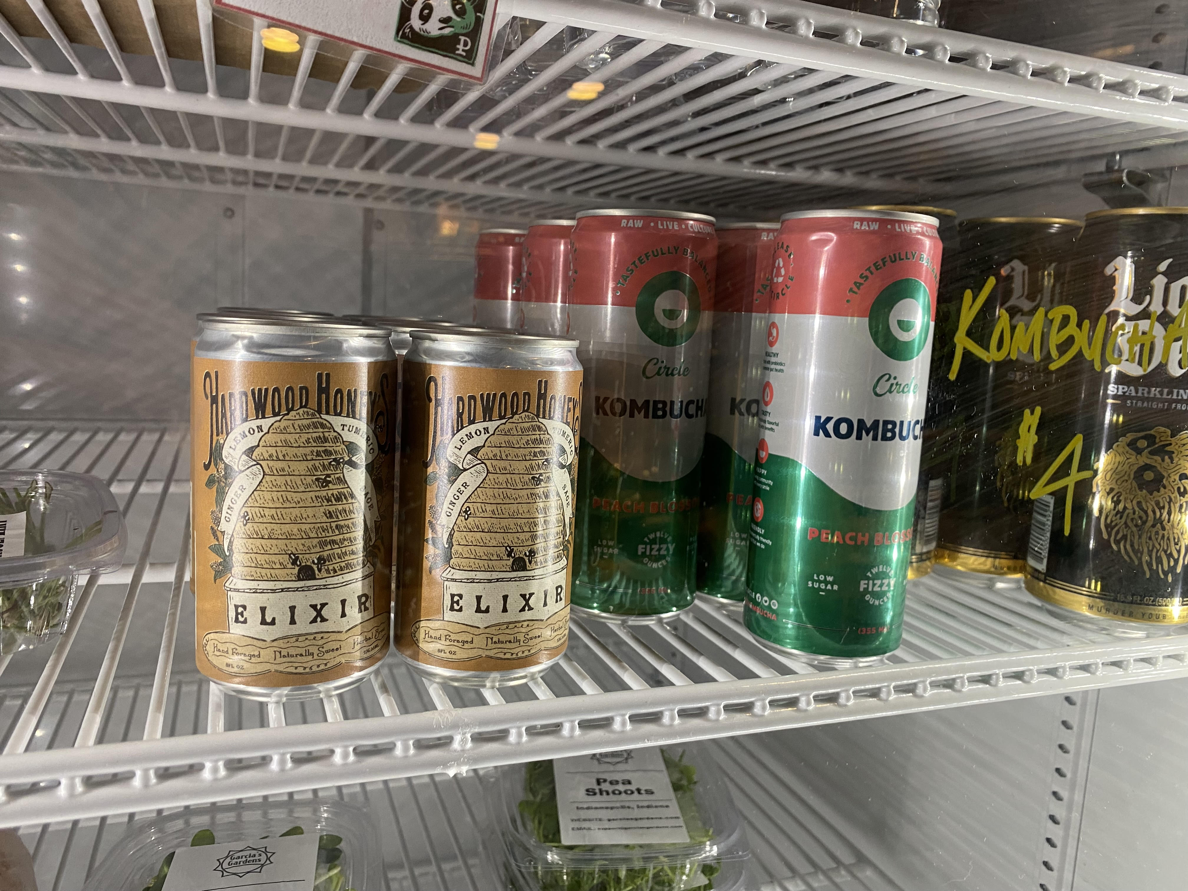 The Elixir from Hardwood Honey being offered at an establishment. 