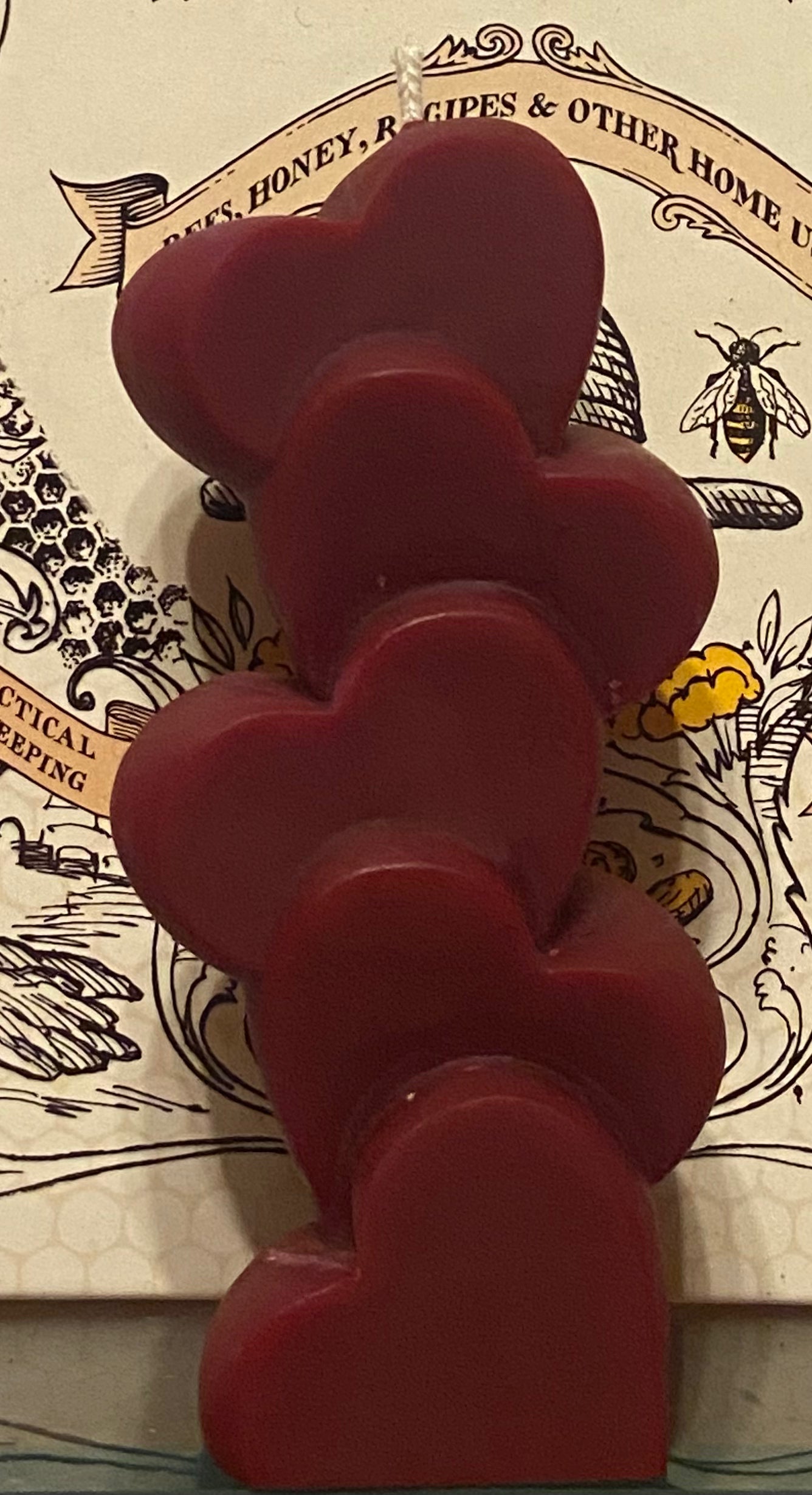 Love is best expressed with the heart. Let the Love Candle warm your heart. Valentine's Day.