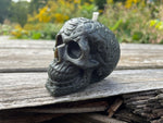 Black Beeswax Decorative Skull Candle